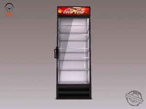 cocacola refrigerator 3D Модель