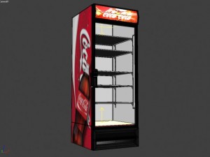 cocacola refrigerator 3D Модель