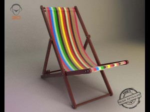 beach chair Modelo 3D