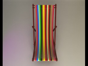 beach chair 3D 模型