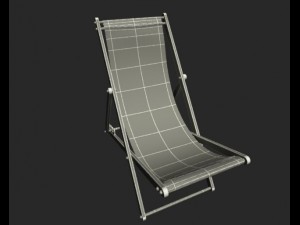 beach chair 3D 模型