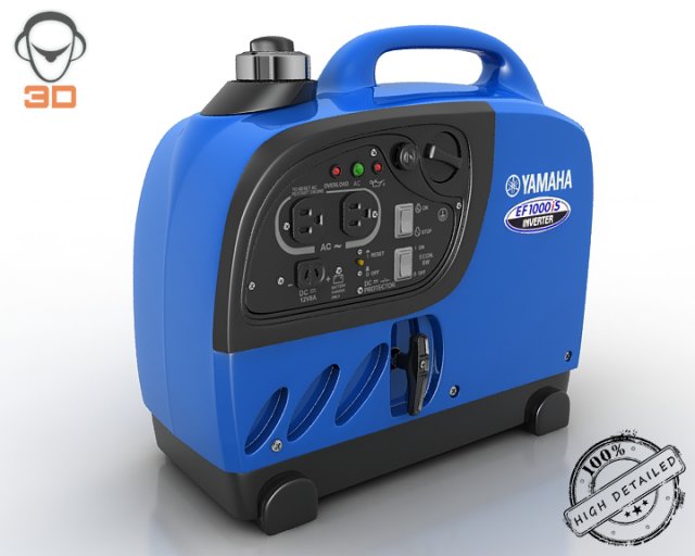 portable power generator 3D 모델 .c4d .max .obj .3ds .fbx .stl .blend 