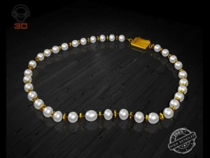 珍珠项链 3D 模型