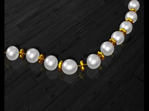 pearl necklace Modello 3D