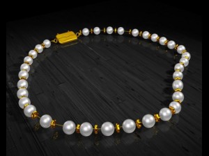 pearl necklace Modello 3D