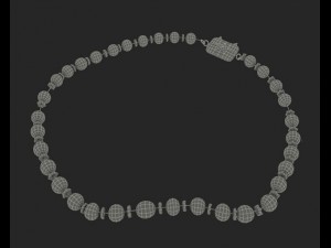 pearl necklace Modello 3D
