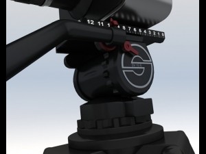 Blackmagic camera with tripod 3D Model