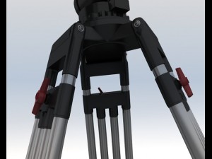 Blackmagic camera with tripod 3D Model