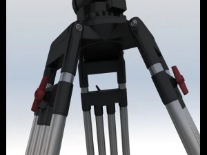 तिपाई के साथ ब्लैकमैजिक कैमरा 3D मॉडल