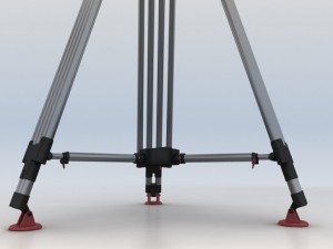 Blackmagic camera with tripod 3D Model