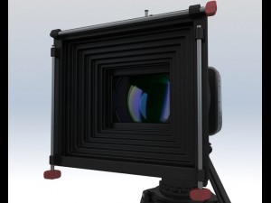 Blackmagic camera with tripod 3D Model