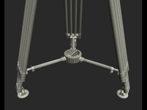 Blackmagic camera with tripod 3D Model