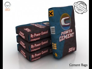 cement bag Modello 3D