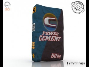 cement bag 3D 모델