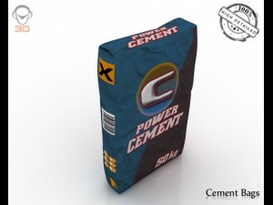 cement bag 3D 모델