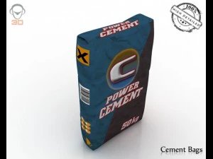 cement bag 3D Model