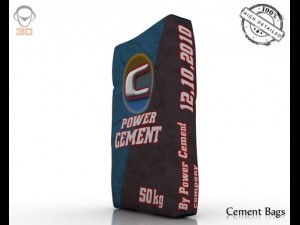 cement bag 3D 모델