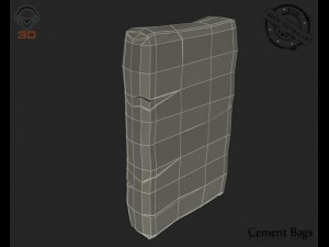 cement bag 3D 모델
