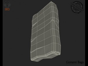 cement bag 3D 모델