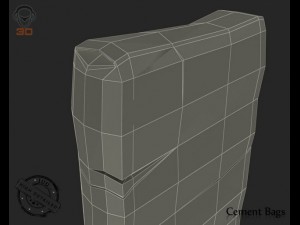 cement bag 3D 모델