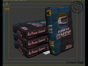 cement bag 3D Model
