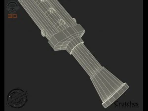 костыли 3D Модель