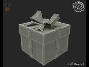 gift box set Modèle 3D