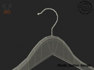 plastic clothes hanger 3D Model
