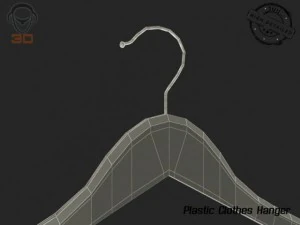 plastic clothes hanger 3D Model