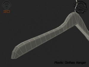 plastic clothes hanger 3D Model