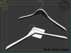 plastic clothes hanger 3D Model