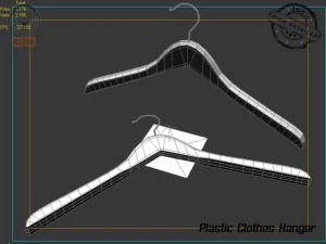 plastic clothes hanger 3D Model