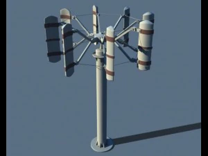 power wind turbine 2 3D Model