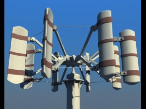power wind turbine 2 3D Модель