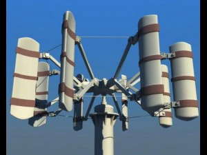 power wind turbine 2 3D Model