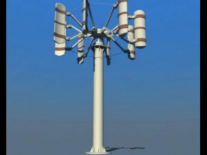 power wind turbine 2 3D Model