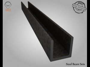 steel beam sets 3D Model