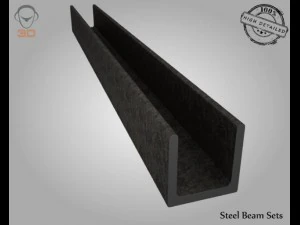steel beam sets 3D Model