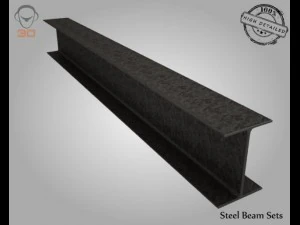steel beam sets 3D Model