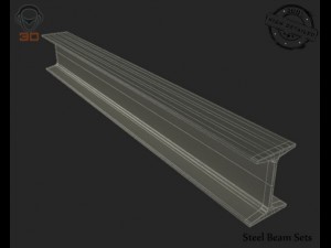 steel beam sets 3D Model