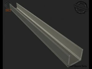 steel beam sets 3D Model