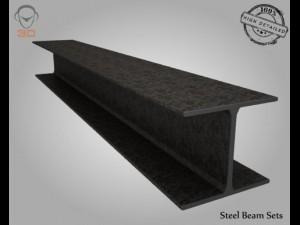 steel beam sets 3D Model