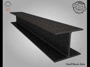 steel beam sets 3D Model