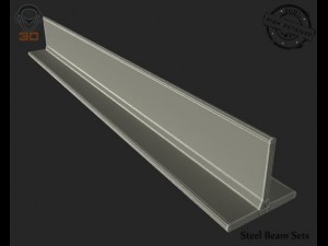 steel beam sets 3D Model