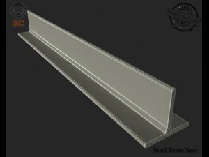 steel beam sets 3D Model