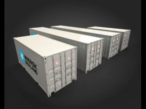 conteneurs portuaires Modèle 3D