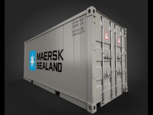 port containers 3D 모델