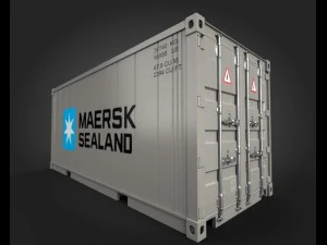 port containers 3D Model