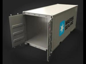 port containers 3D Model