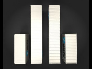 port containers 3D 모델